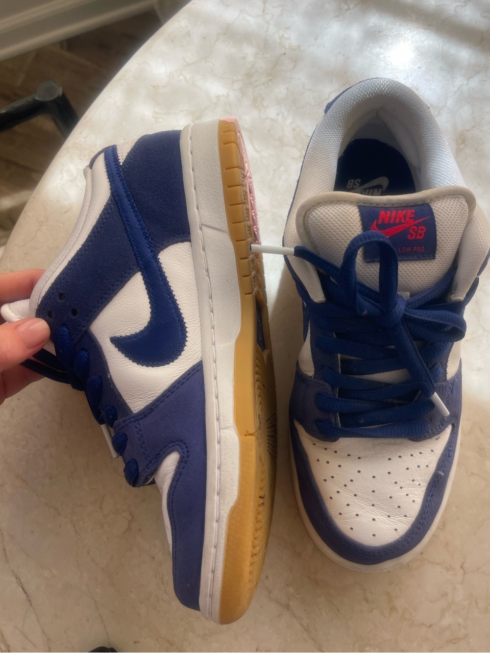 Special Edition Dodgers Low Top Dunks - Women Size 8 or Mens size 6